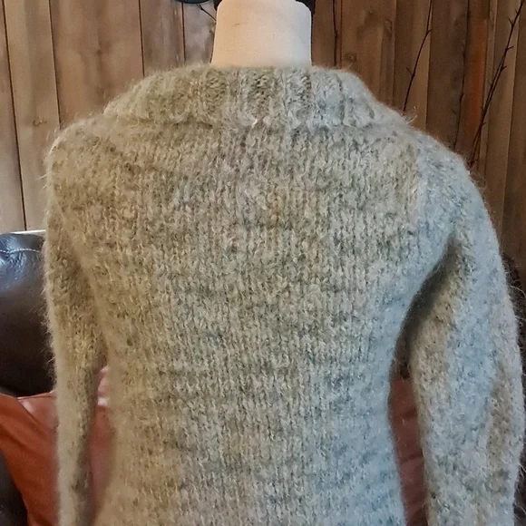 Free People Cozy Fuzzy Button-Up Cardigan Size S Boho Grandmacore - Picture 6 of 9